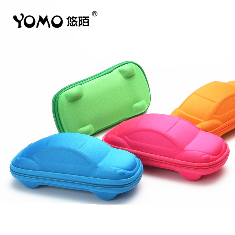 Special Offer Car-Shaped Glasses Case, Fashionable and Cute Kidsren's Sunglasses Case, Eva Glasses Case, Portable and Drop-Resistant Storage