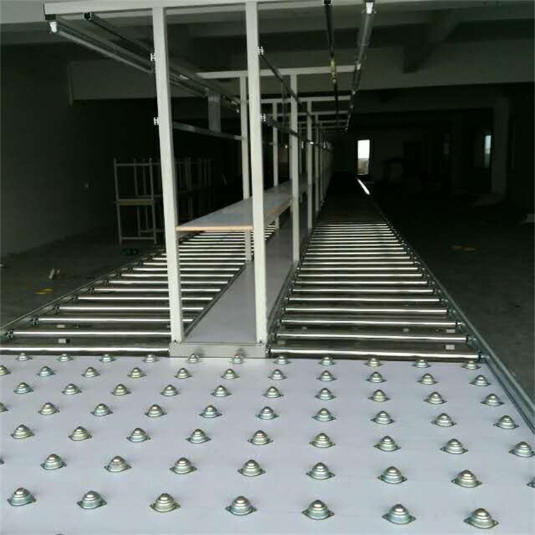 厂家直销工装板自动装配流水线 组装手推生产线移动滑板输送机