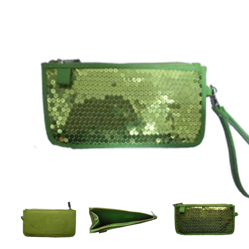 生产加工定制手拿包女士时尚亮片手拿钱包帆布手拿包亮片包工厂