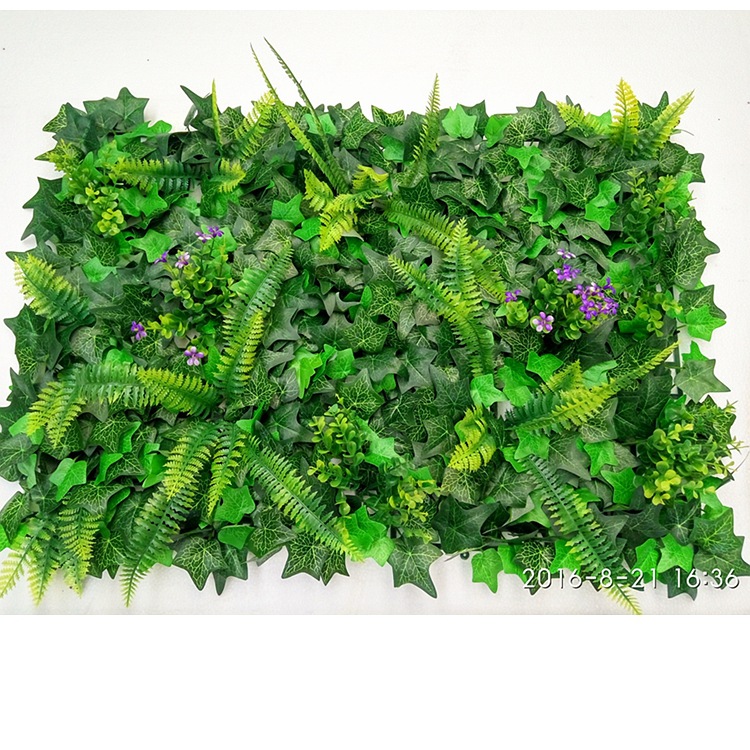 Planta artificial pared plástico falso césped planta verde decoración de la pared cifrado Milan sala de estar al aire libre paisaje artificial verde