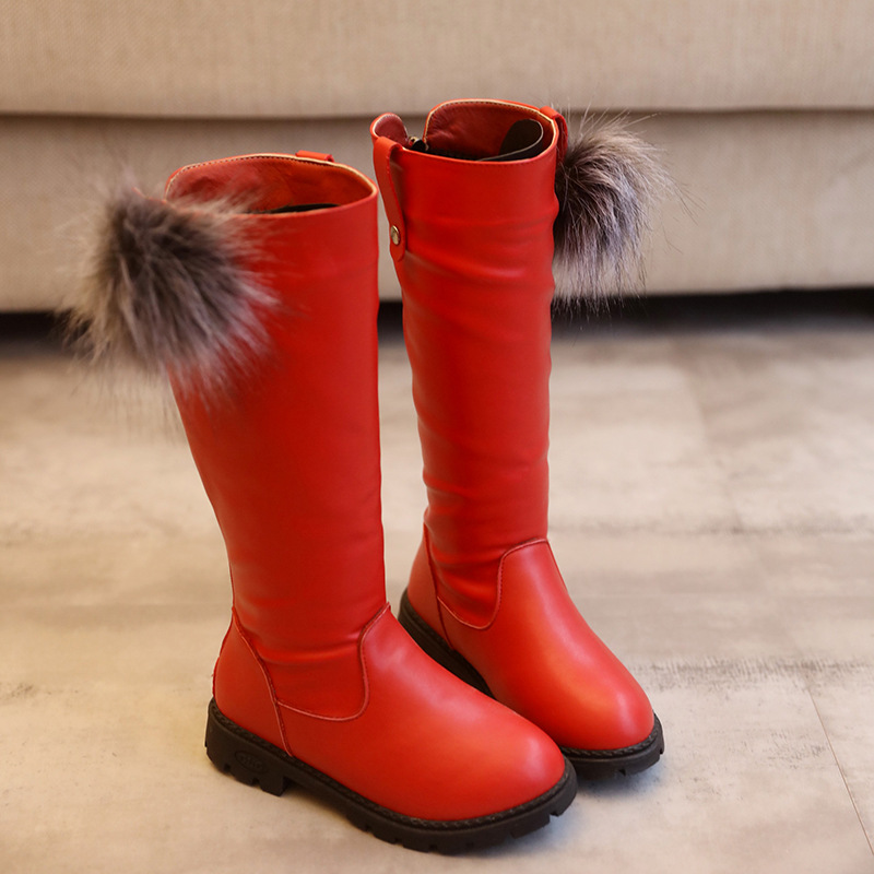 (Wholesale), demi-season children's high boots platform, insulated comfortable footwear, Korean style, 3 colors, family style 4