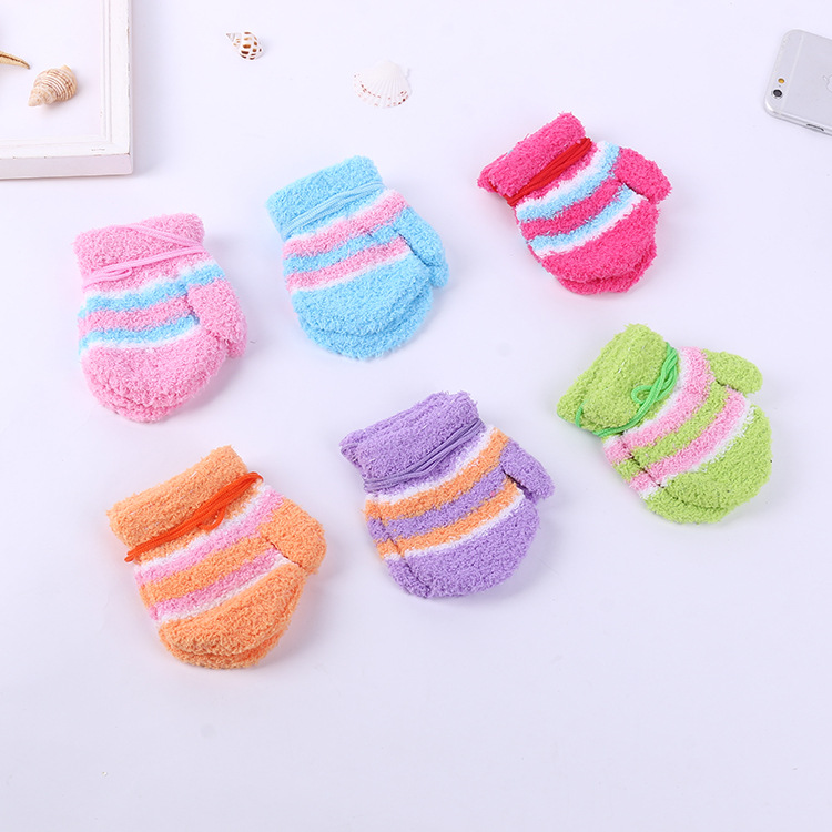 Children's demi-season travel keep warm gloves
