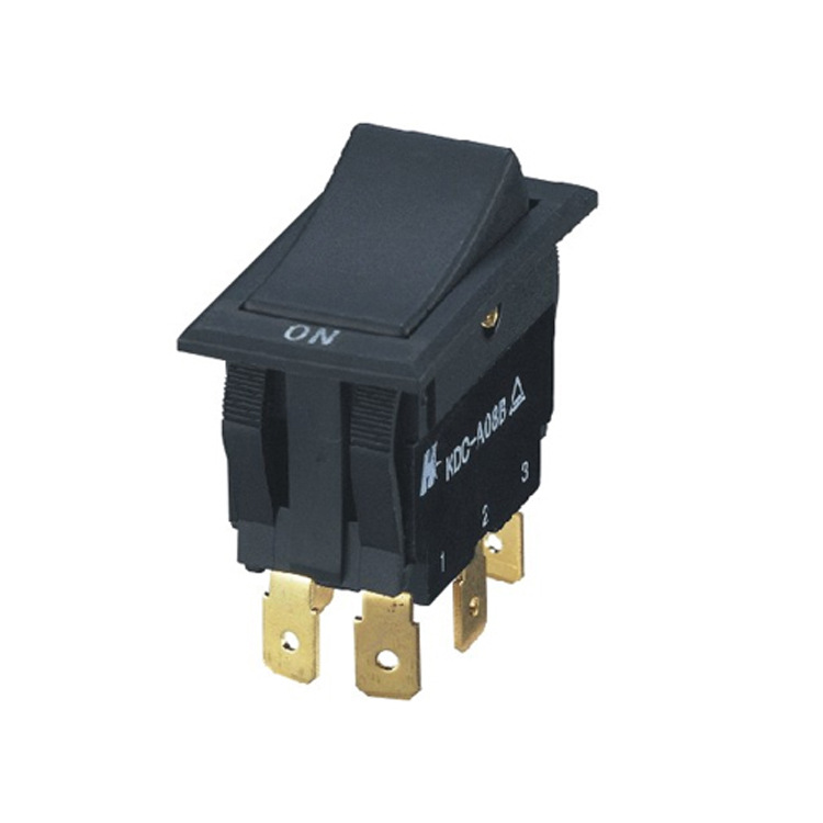 奶昔机档位轻触按键翘板开关4脚3档三档通电KDC-A08B21A1IP65