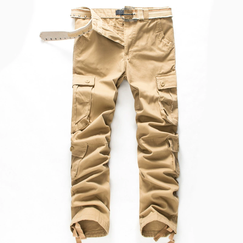 Брюки для внешней торговли, мужские брюки с несколькими карманами, Осенние новые мужские повседневные свободные мужские брюки, рабочие брюки
