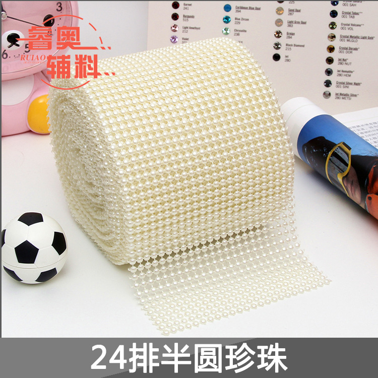 Semicircle Pearl 24 Row/Factory Outlet/Jewelry Accessories/Christmas ornaments/Drill