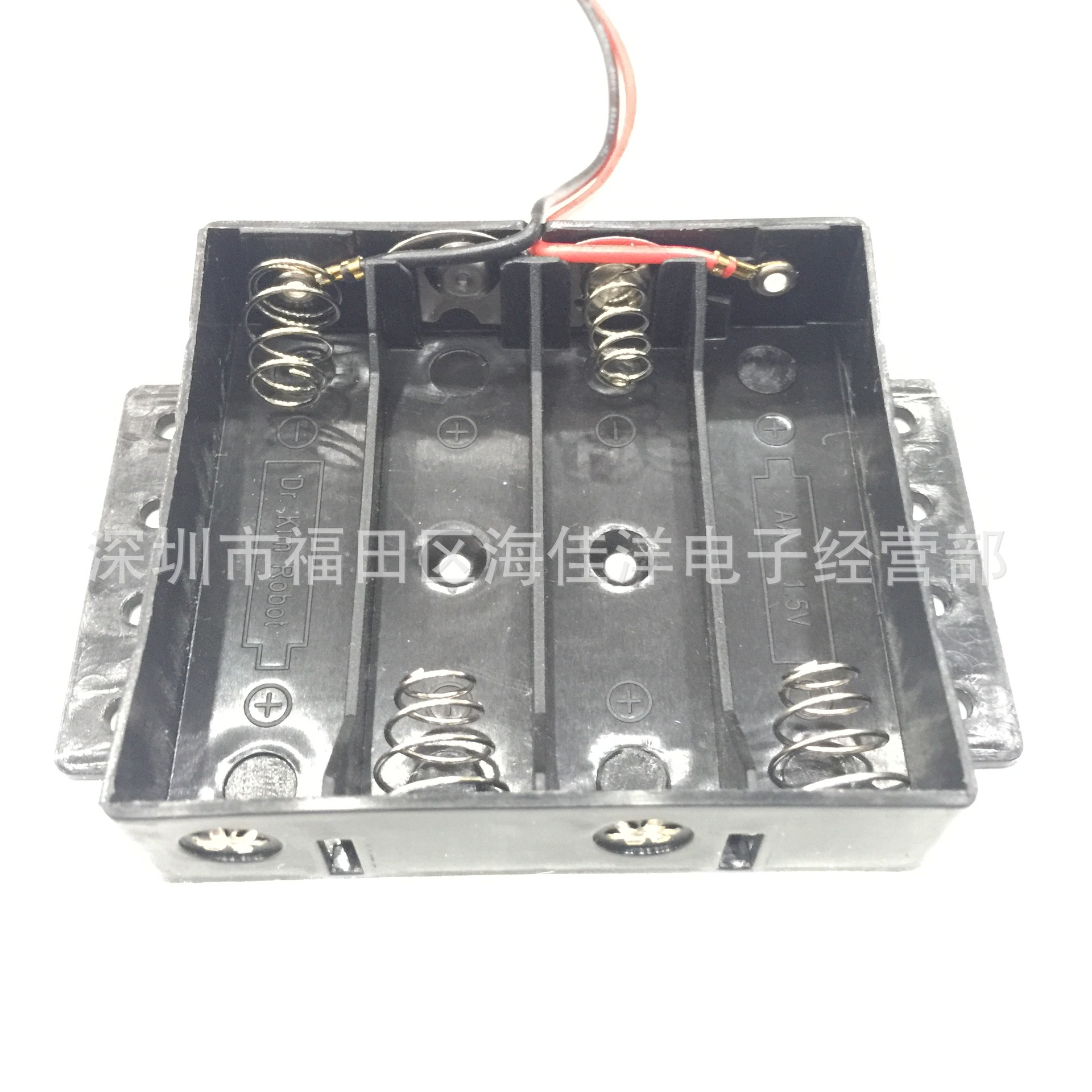 5号4节带耳朵电池盒6V 五号四节电池仓 4*AA电池座 环保