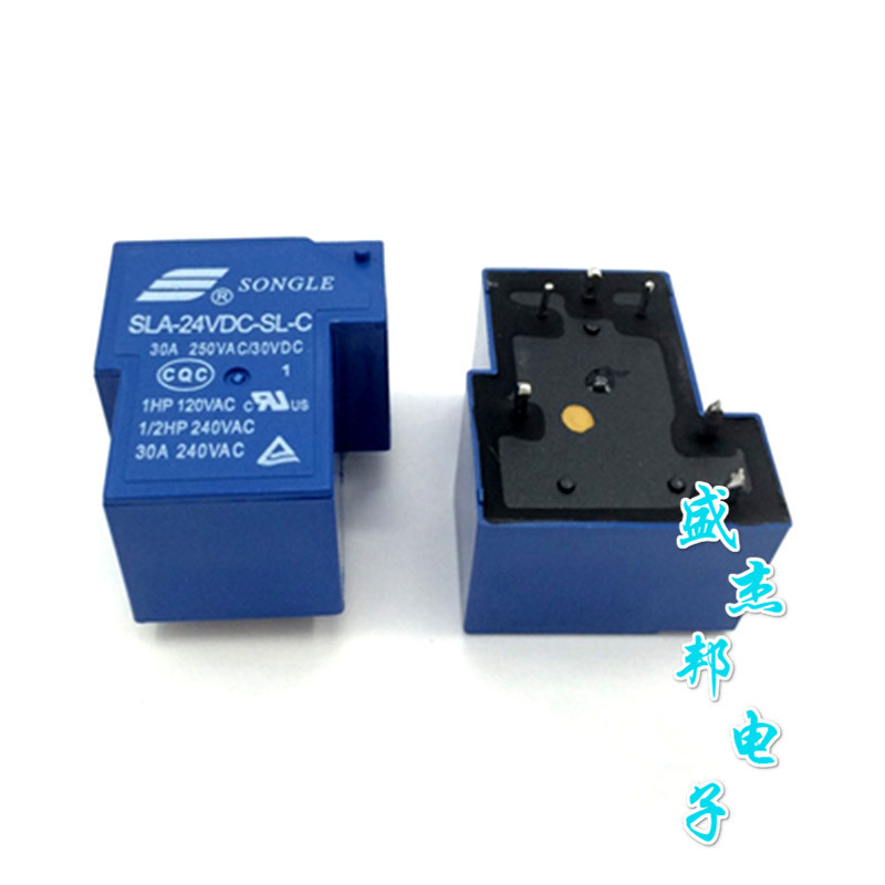 SLA-24VDC-SL-C DC24V 30A 6脚小型大功率继电器全新现货
