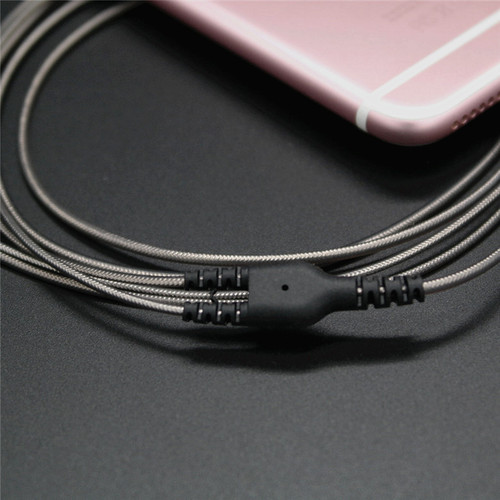 New Fashion MP3 Headphone Cable TPE Aluminum Foil Metal Semi-Finished Cable DIY Audiophile Cable