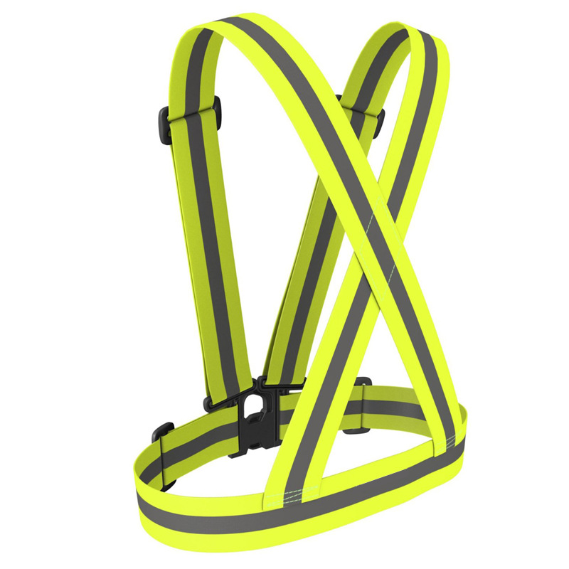 Deportes de noche corriendo ropa reflectante de Seguridad de Tráfico correa reflectante radiación nocturna chaleco reflectante en stock