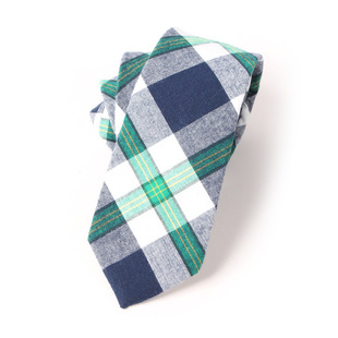 Tie cotton men's fashion casual Europe and the United States popular Plaid jacquard cotton tie spot manufacturers wholesale