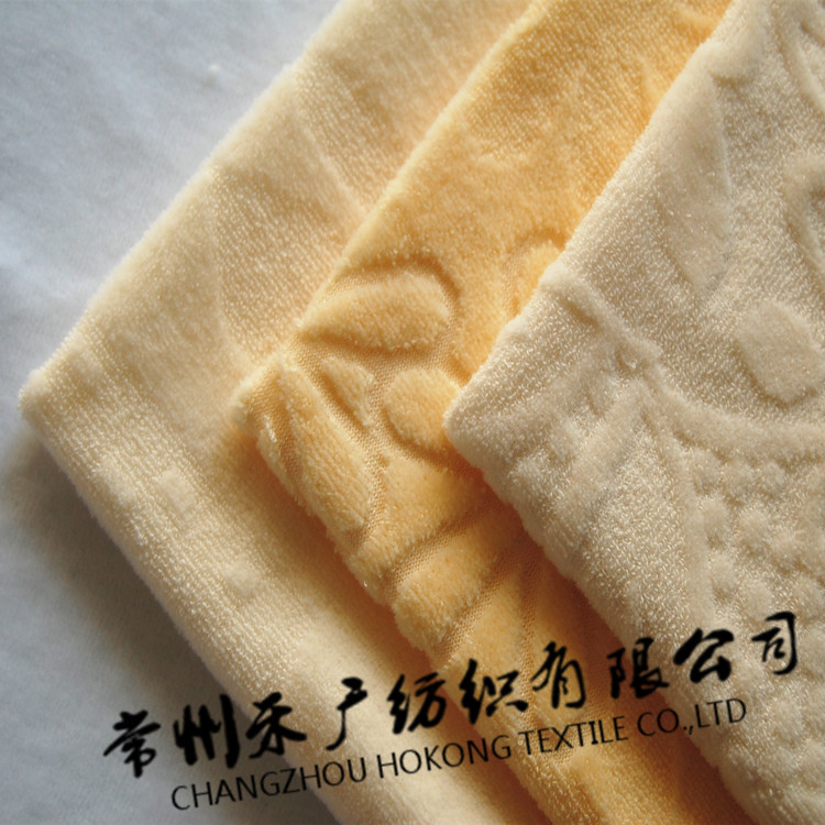 新品推荐 厂家生产高低毛提花绒布 乳胶记忆枕新型面料