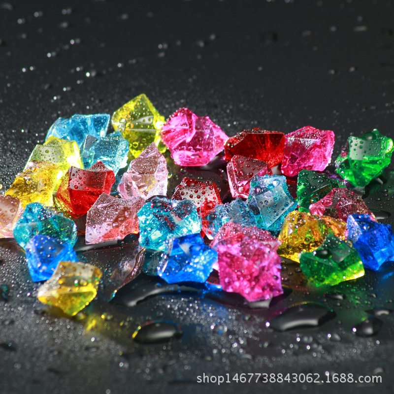 Acrylic Simulated Ice Cube DIY Jewelry Accessories Colorfulful Stone Mobile Phone Case with Diamond Plastic Transparent Crystal Stones Acrylic Simulated Ice Cube DIY Jewelry Accessories Colorfulful Stone Mobile Phone Case with Diamond Plastic Transparent Crystal Stones
