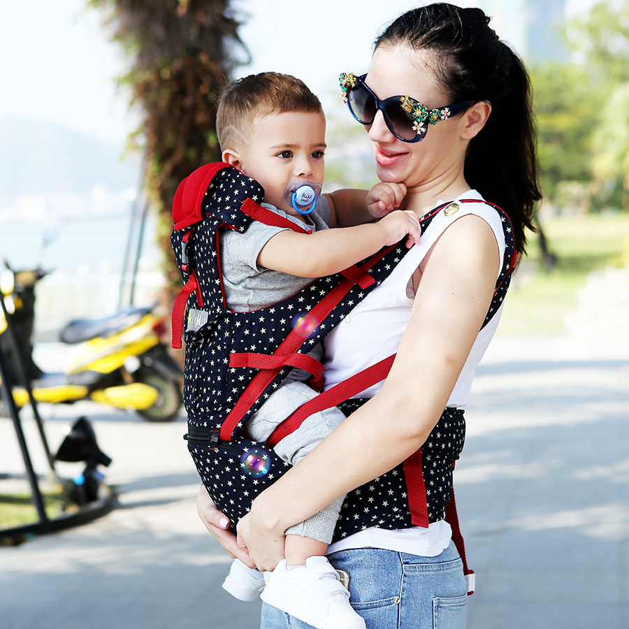 Pure Cotton Breathable Multi-Functional Baby Carrier for All Seasons, Newborn Baby Carrier That Does Not Tire the Waist, Baby Carrier for Children