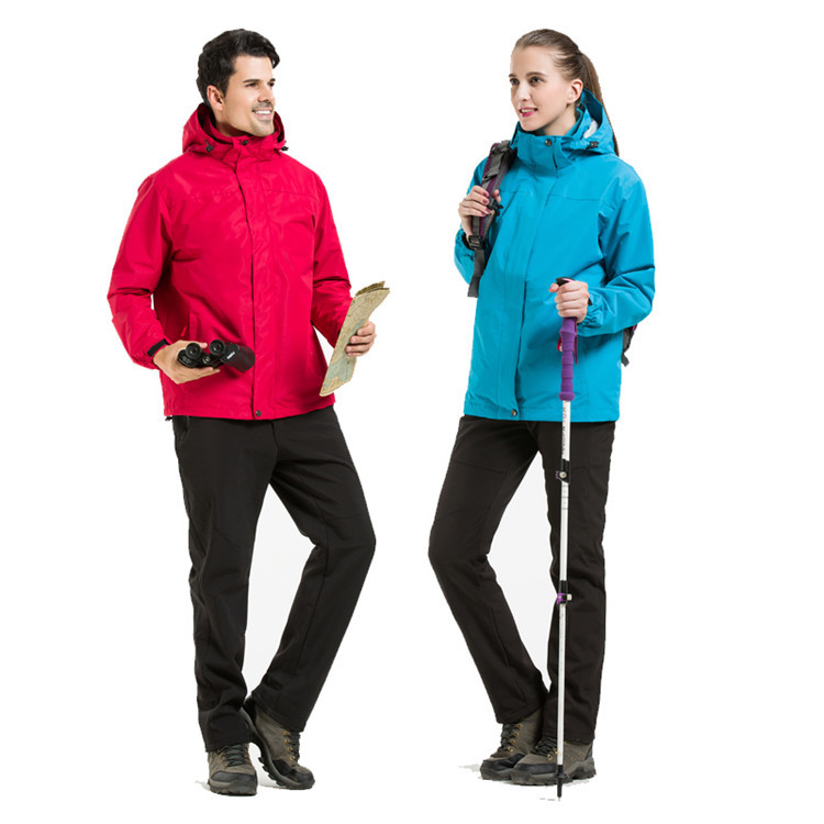 厂家批发户外三合一冲锋衣 两件套冲锋衣男 保暖防水登山服女外套