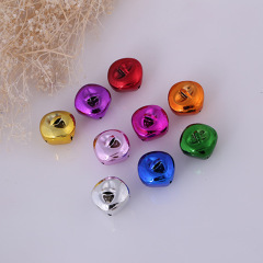 Vacuum Plating Christmas Craft Pet Bell Ornament DIY Bell Accessories Cross-Open Four-Leaf Small Bell