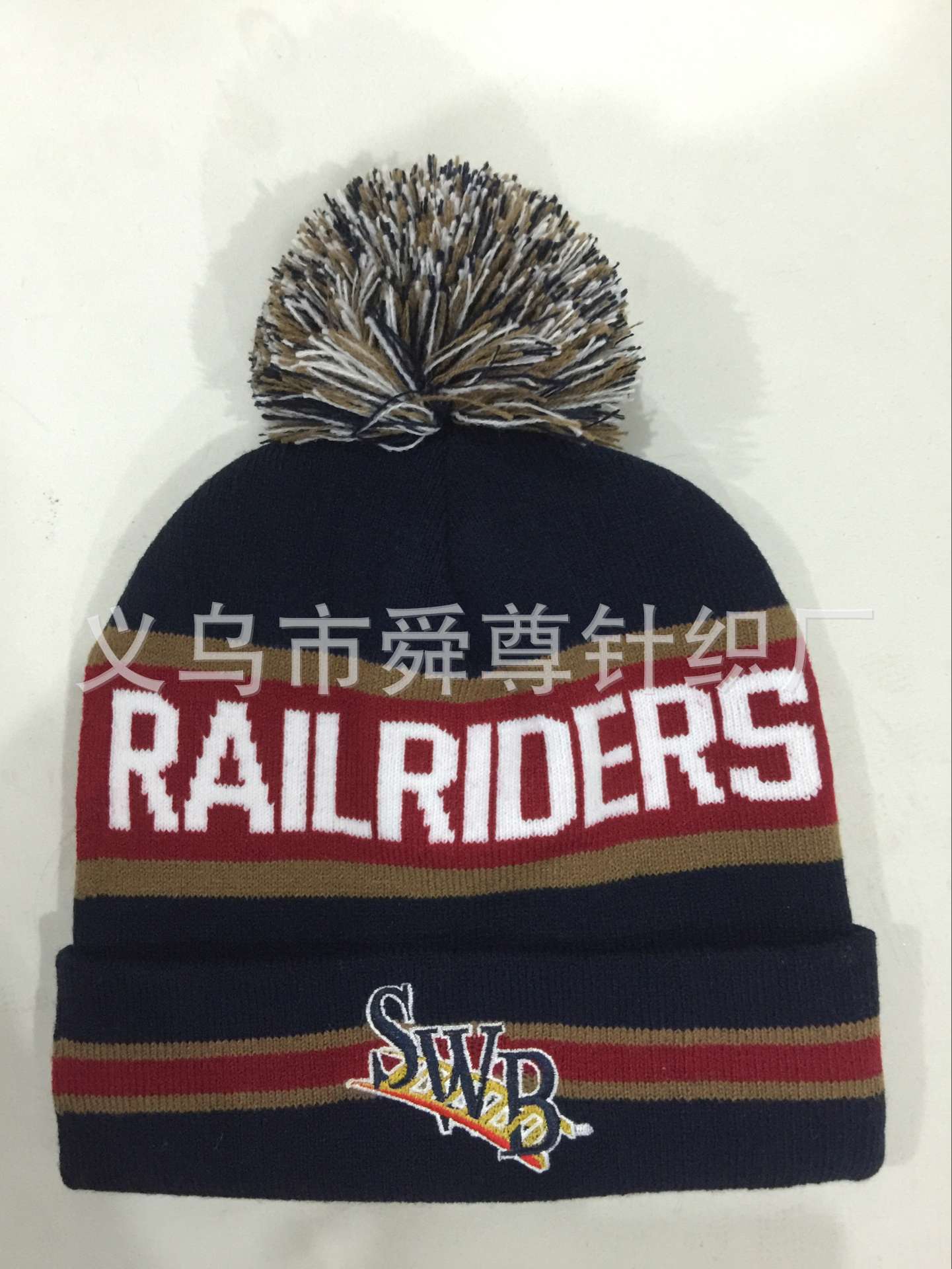 Fabricantes de sombreros de punto personalizados adultos Jacquard doble capa de acrílico letras Jacquard sombreros de lana para dibujar muestras a medida