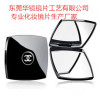 Glossy lens, square eye shadow