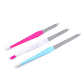 厂家供应美容美甲指甲锉 修甲产品去死皮推不锈钢美容锉修甲工具