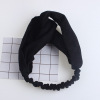 Knitted demi-season headband, hair accessory, Korean style, wholesale