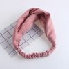 Knitted demi-season headband, hair accessory, Korean style, wholesale