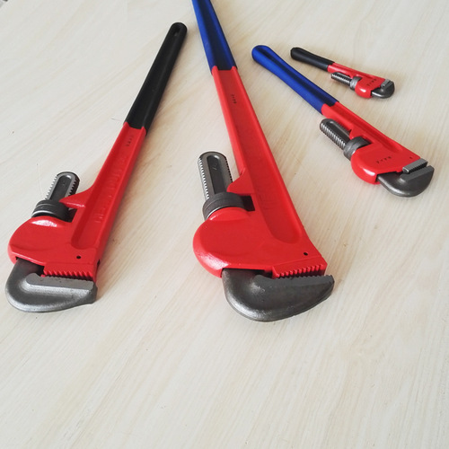 Manufacturer wholesale manual plumbing wrench tool heavy duty light plastic handle water pipe wrench multifunctional pipe wrench