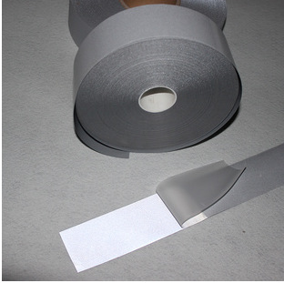 厂家高亮银灰刻字反光热转印贴反光热帖膜服装数码印花热压反光带