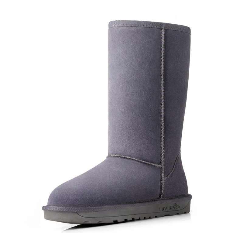 Damen-Kampfstiefel, Leder, Wildleder, Bohemian-Stil, Vintage-Stil, niedriger Absatz, quadratische Zehenpartie, runde Zehenpartie, Schnürung, Slip-on-Stiefel für Büro, formelle Veranstaltungen, Stiefel_voghion.com