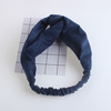 Knitted demi-season headband, hair accessory, Korean style, wholesale