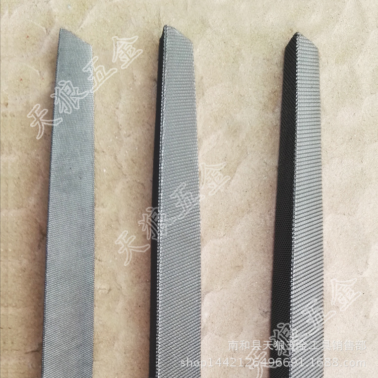 Lima triangular de 12 pulgadas (300 mm) de dientes gruesos, medios y finos, de tres filos, de acero, para ajustadores, material T12