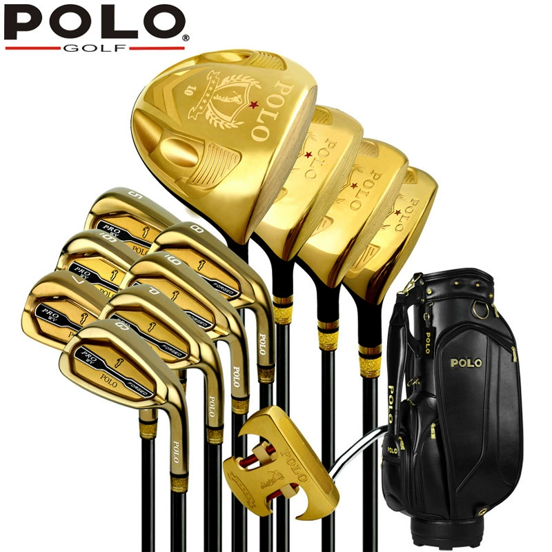POLO GOLF Новый Мужской комплект GOLF Club из титанового золота и одного дерева