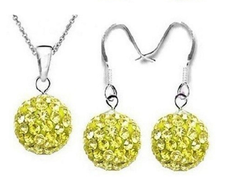 10mm AB barro completo diamante bola O-cadena cristal Shambhala traje oído gancho collar transfronterizo