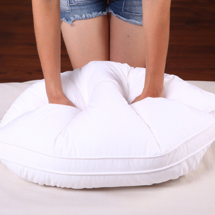 Almohada de algodón almohada de algodón especial para hoteles lavado almohada tridimensional dormitorio de estudiantes pluma terciopelo cómodo altura media