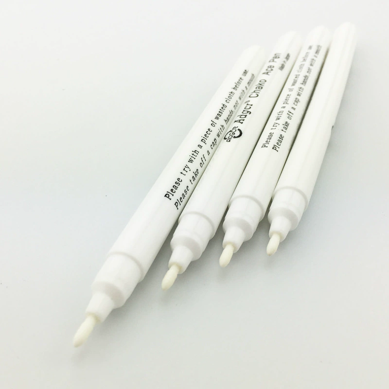Водорастворимая ручка для резки и рисования, исключающая газ, ручка для вышивки крестиком Белая гидролизованная ручка, уменьшающая цвет, темная ткань, точечная ручка для депринтинга