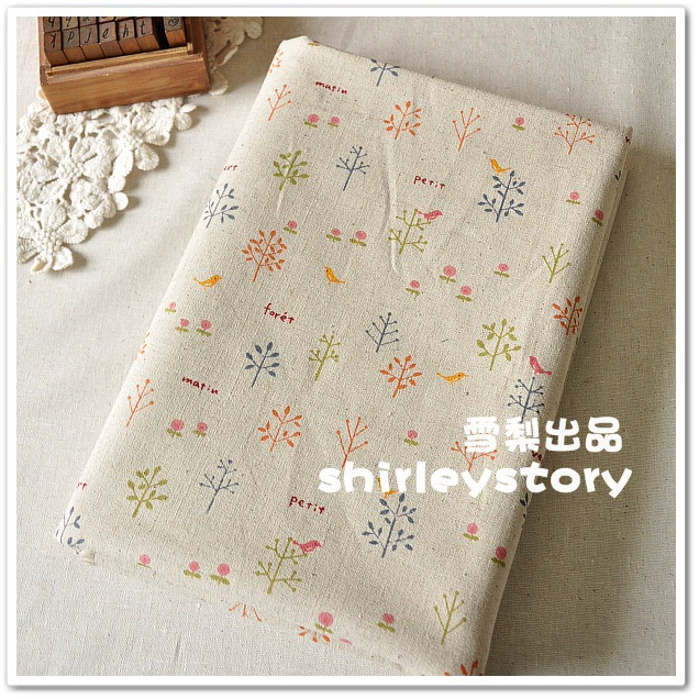 Хлопок и лен экспорт японской и корейской цветок маленького ромашки лён ткань зара пасторальная льняная ткань ткань для стола ткань для дивана