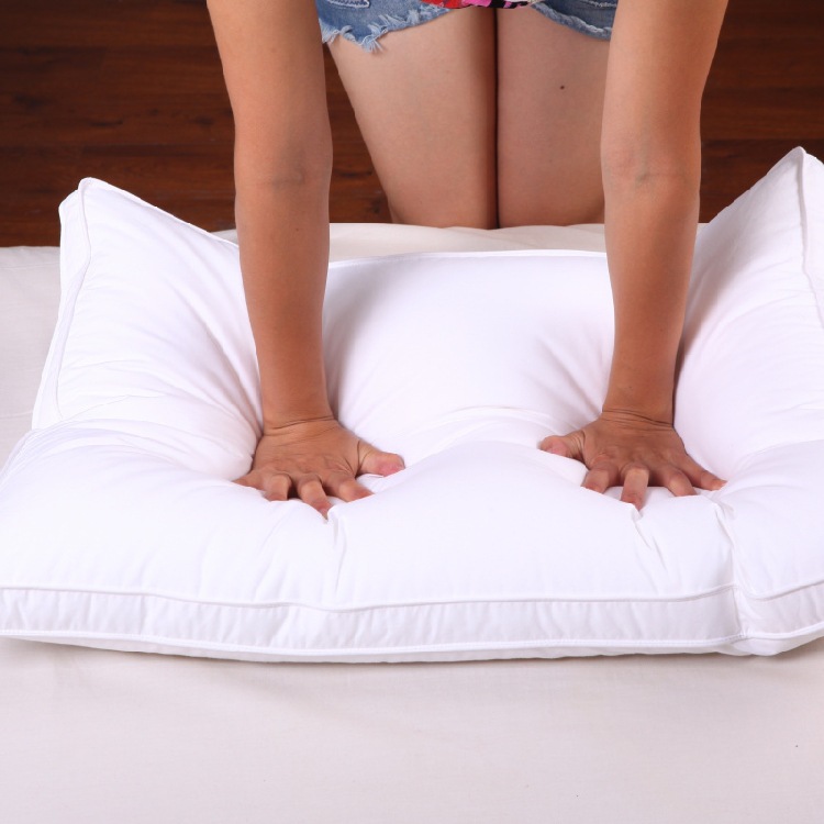 Almohada de algodón almohada de algodón especial para hoteles lavado almohada tridimensional dormitorio de estudiantes pluma terciopelo cómodo altura media