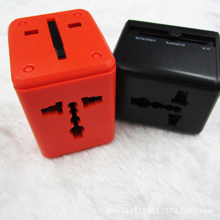 Fuentes transfronterizas, adaptador de enchufe universal global, enchufe de conversión multifunción, toma de conversión de viaje al extranjero