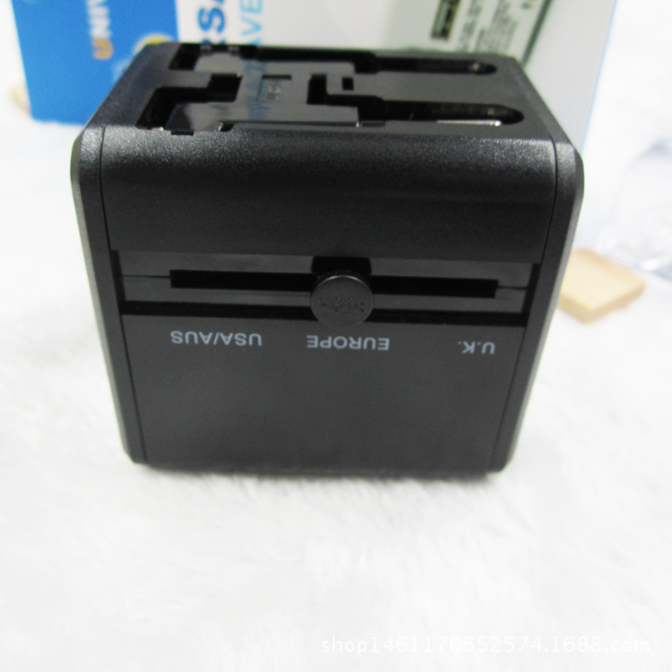 Fuentes transfronterizas, adaptador de enchufe universal global, enchufe de conversión multifunción, toma de conversión de viaje al extranjero