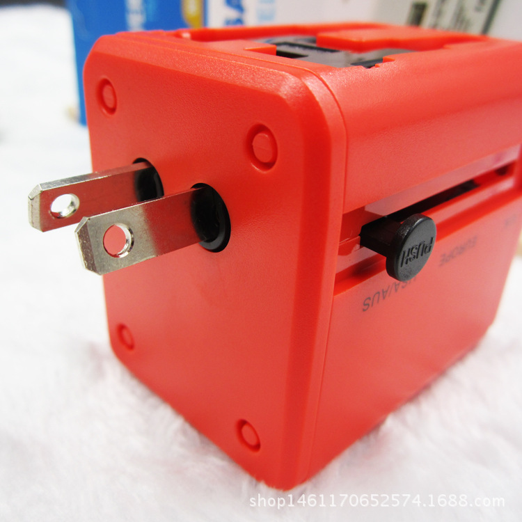 Fuentes transfronterizas, adaptador de enchufe universal global, enchufe de conversión multifunción, toma de conversión de viaje al extranjero