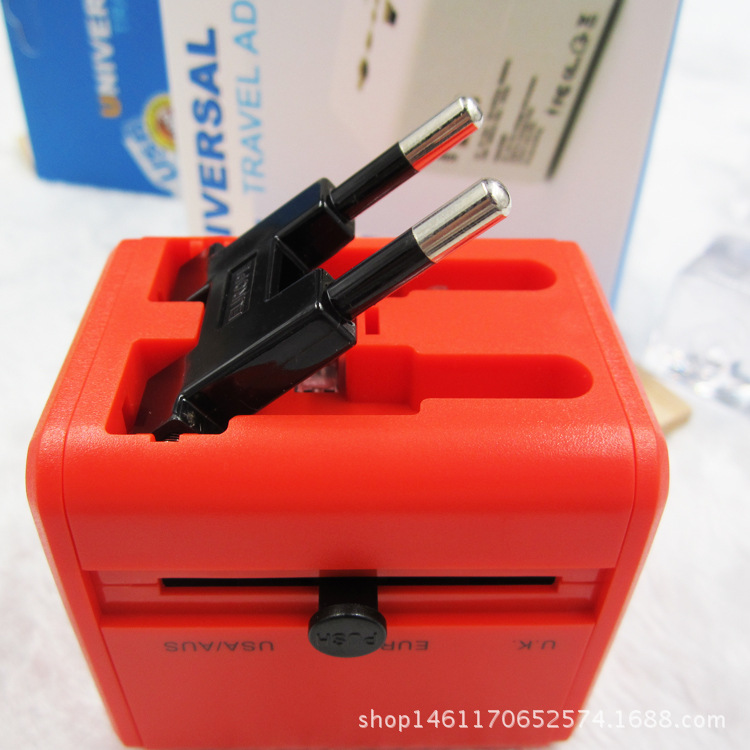 Fuentes transfronterizas, adaptador de enchufe universal global, enchufe de conversión multifunción, toma de conversión de viaje al extranjero