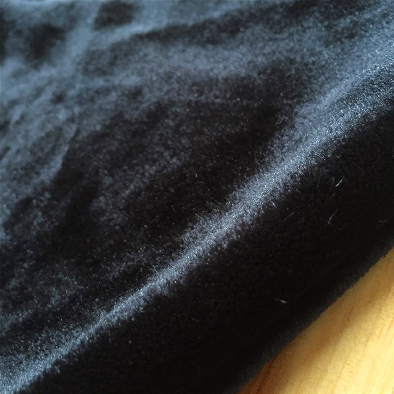 现货供应 全涤无弹韩国绒  服装家纺高质量高密度梭织绒布