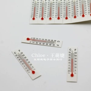 5cmx1.1cm бумажный термометр Стеклянные мастерские тепловые характеристики полностью не -токсичная лаборатория