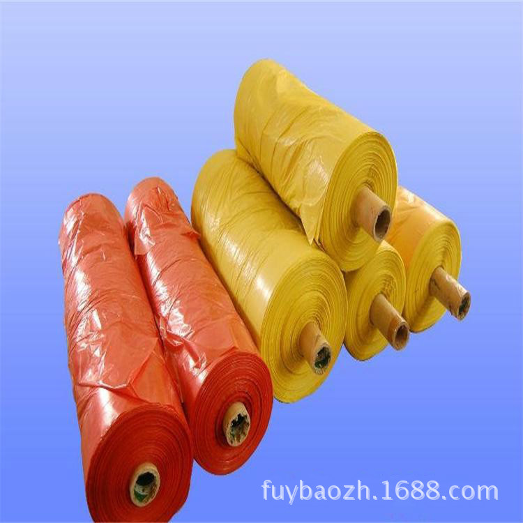 PE PO 大规格黄色彩色产品包装膜 大规格配件包装胶袋筒膜印刷卷