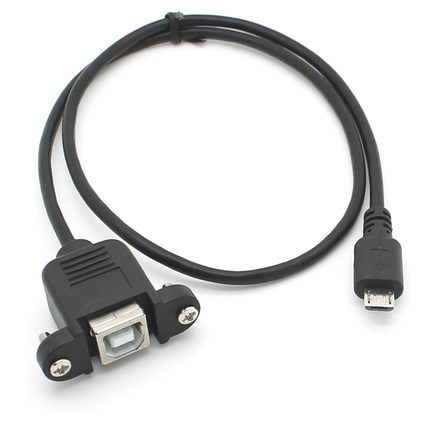 micro usb to B type female printing mother belt ear square mouth printing mother to Micro male belt screw hole wholesale micro usb to B type female printing mother belt ear square mouth printing mother to Micro male belt screw hole wholesale