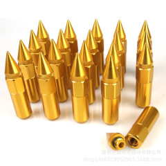 Car tire modification universal nut wheel hub modification sharp tip screw nut personalized bullet head wheel nuts