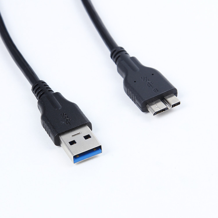 Usb3.0 Am to Micro-B Mobile Hard Drive Data Cable Usb3.0 a Male to Micro B Data Cable Copper