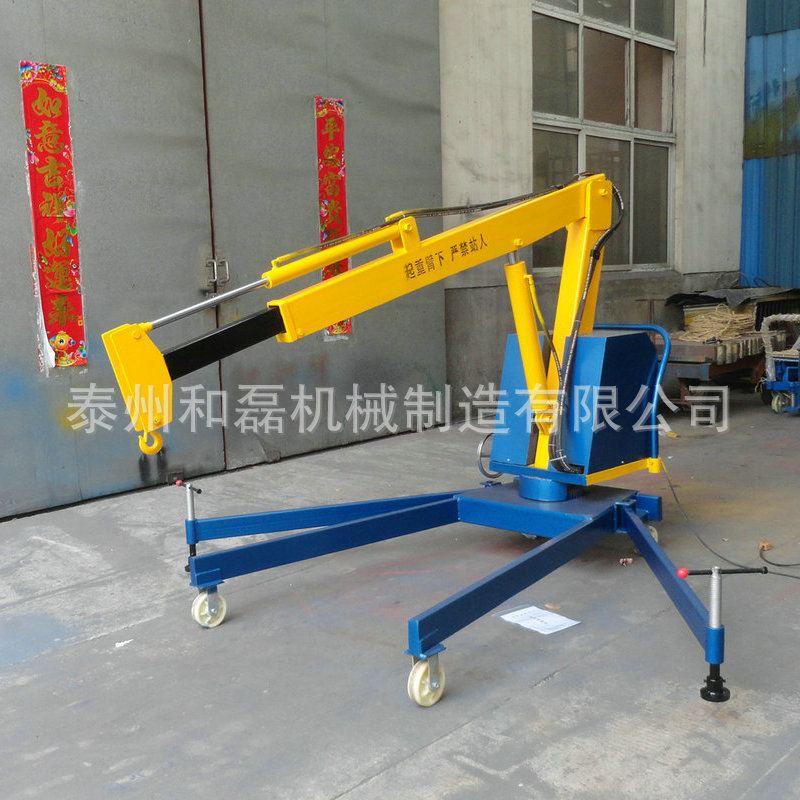 专业TD-2T液压吊车 半电动液压旋转吊车  FPD配重小吊