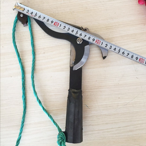 Garden agricultural tools high-altitude fruit branch shears black No. 3 single pulley with rope iron library with pole high branch shears