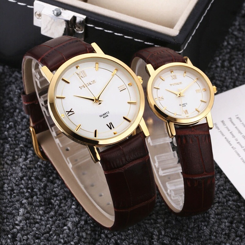 mike mike Fashion Belt Retro Couple Watch Large Dial Roman Women's Watch Student Watch Men's Watch Wholesale