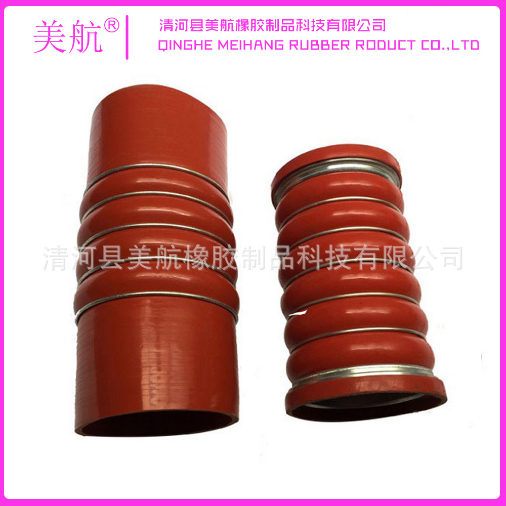 源头厂家 耐高压硅胶管 涡轮增压进气管 钢圈抗涨力中冷器硅胶