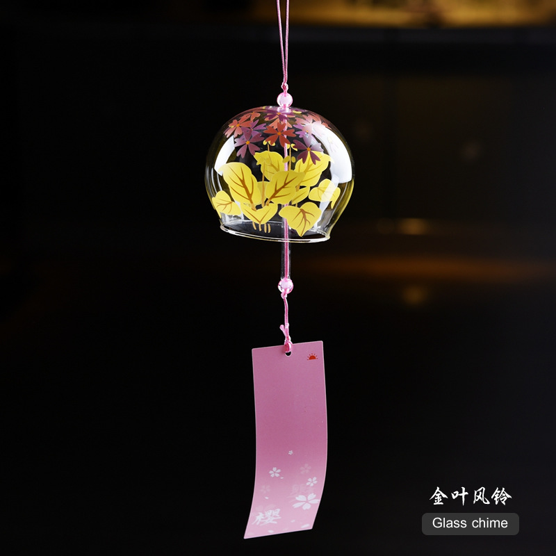 Estilo japonés lindo viento carillones al por mayor hecho a mano vidrio pintado adornos regalo creativo Qixi regalo para niñas y amigos